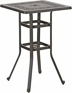 Sophia & William Cast Aluminum Patio Bar Chairs Set of 2, Bar Height Swivel Outdoor Bar Stools Chairs, Counter Height Outdoor Ba