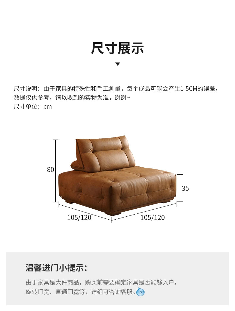 Adults Sleep Living Room Couch European Brown Villa Modular Corner Sectional Sofa Double Lounge Leather Canape Salon Furniture