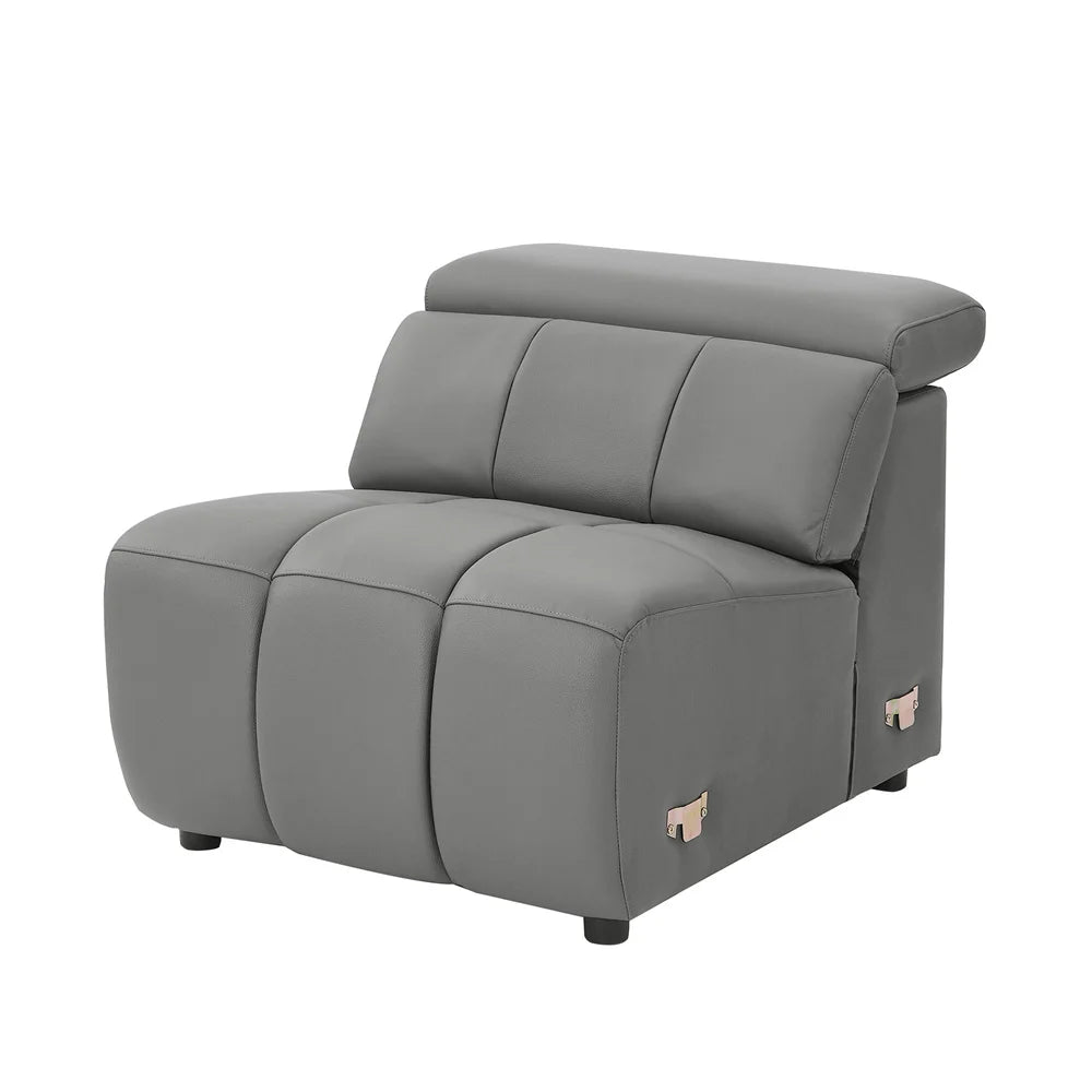 Custom Leather L Shaped Couch Lounge Multifunction Power Smart Recliner Electric Reclining Corner Sofa USB Headrest Footrest