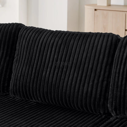 U-shaped modular sectional sofa, compressed sectional sofa, modern minimalist style corduroy sofa, living room sofa