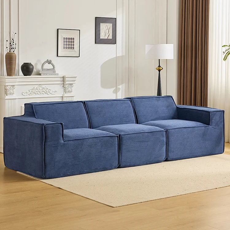 Vacuum compression sofa tofu block combination modern simple living room small apartment retro cross-border fabric furniture