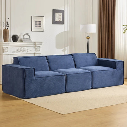 Vacuum compression sofa tofu block combination modern simple living room small apartment retro cross-border fabric furniture