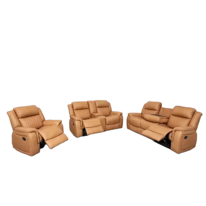 Couch Lounge Suite Set for Living Room Wholesale Leather Extendable  Loveseat Couple 3 Seat Manual Recliner Sofa
