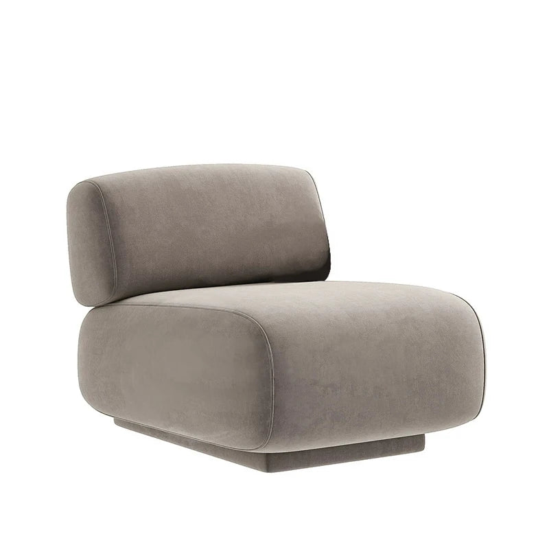 Modern Furniture Living Room Single Sofa Chair Teddy Fabric Leisure Armchair Nordic Design