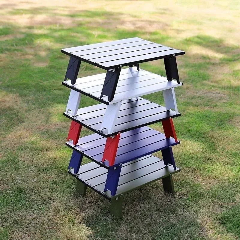 Portable Outdoor Beach Table Ultralight Foldable Camping Table Mini Aluminum Table Garden Party Trip Hiking Table