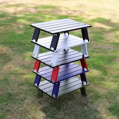 Portable Outdoor Beach Table Ultralight Foldable Camping Table Mini Aluminum Table Garden Party Trip Hiking Table
