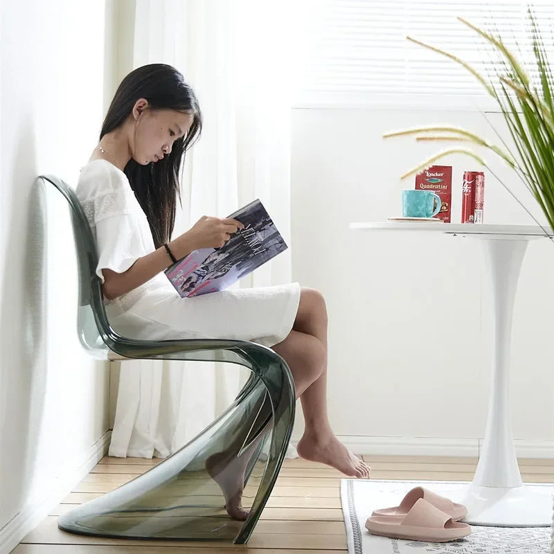 Nordic dining chair, creative negotiation chair, leisure balcony beauty chair
