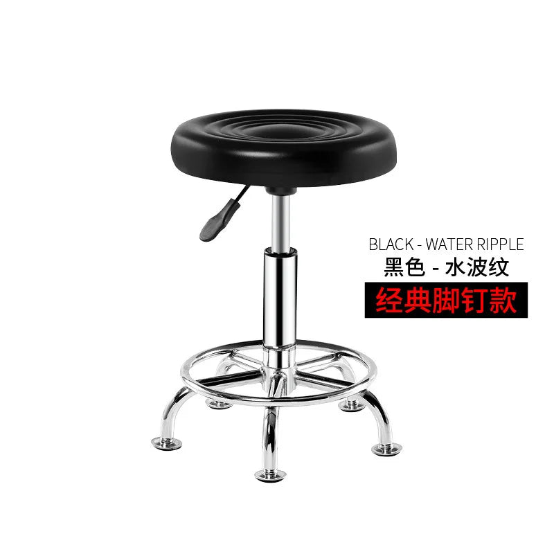 Bar Chair Bar Chair Stool Stool Haircut Chair Rotating Lifting Round Stool Backrest Pulley Chair Large Work Stool Supply