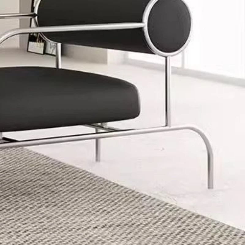 art simple Armchair Medieval style stainless Italian minimalist Armchair ergonomic design cadeiras para sala de estar furniture
