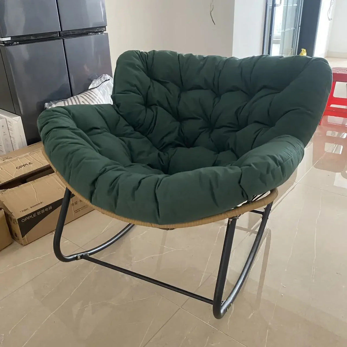 Rocking Chair Rattan Lazy Net Red Sofa Home Living Room