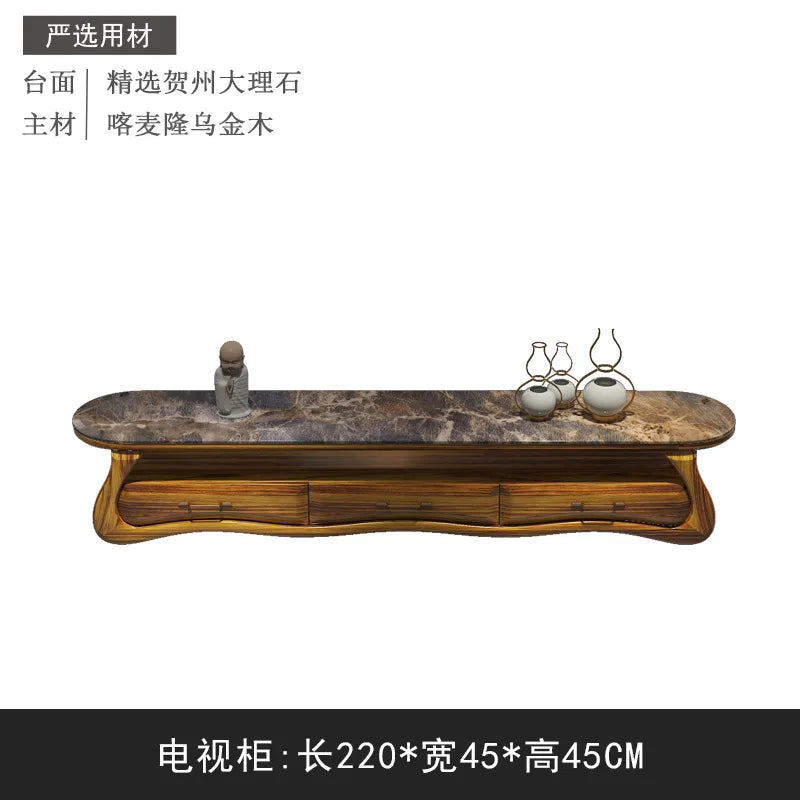 New Chinese ebony leather sofa combination first layer cowhide high-end villa living room modern solid wood sofa furniture