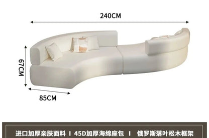 Nordic Cloud Living Room Sofas Minimalist Modern Luxury Outdoor Sofas Designer Relaxing Balcony Wood Divano Library Furniture