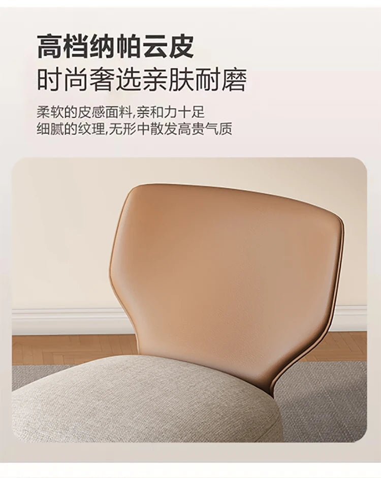 Single Sofa Chair Cream Wind Lazy Sofa Backrest Small Chair Living Room Balcony Leisure Chair Luxury Modern Sofa Furniture