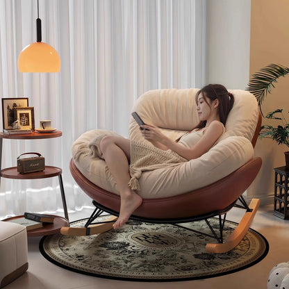 Unique Arm Chairs Rocking Lounge Salon Bedroom Lazy Relax Modern Reading Living Room Chairs Lounge Fauteuil Trendy Furniture