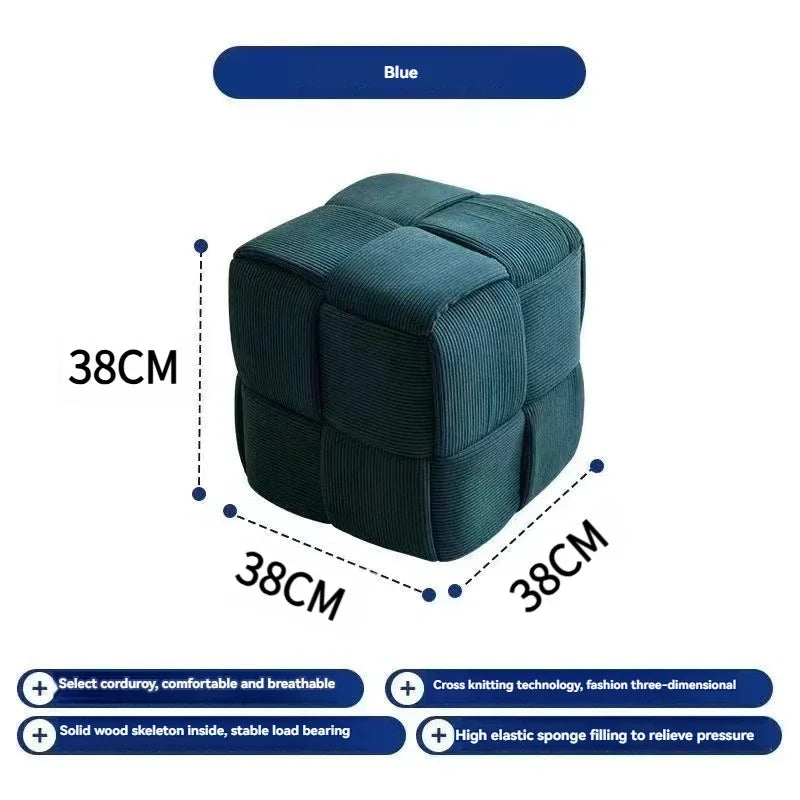 Household door shoes stool fashion small stool simple creative dice stool living room sofa stool pedal stool.