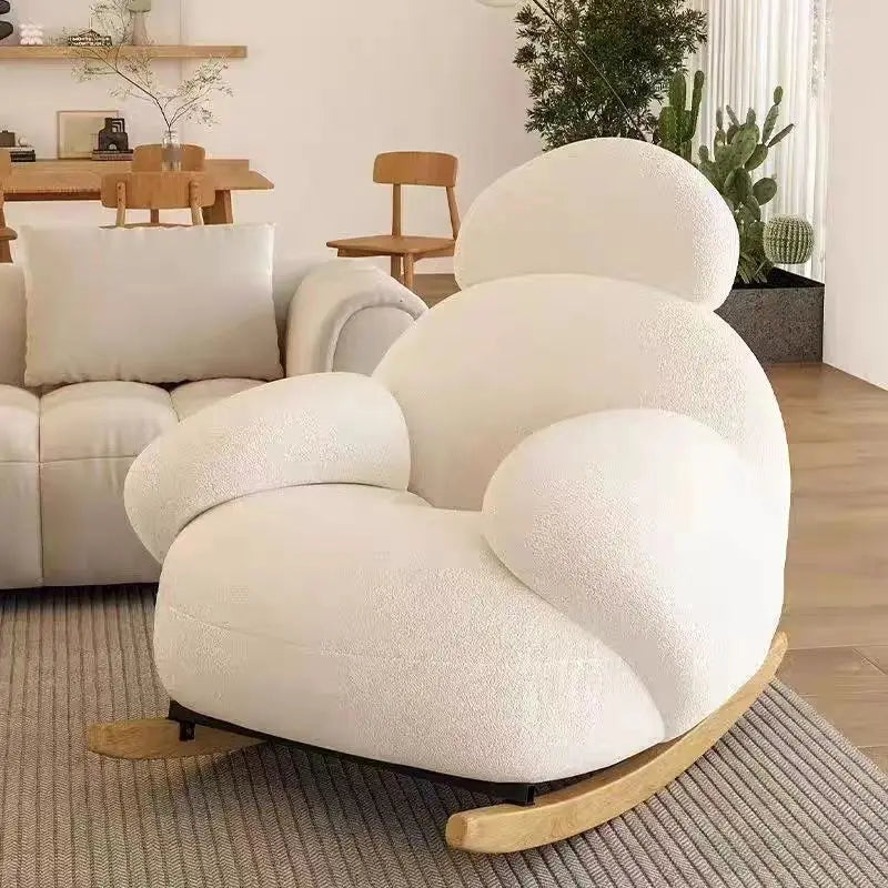 Single Recliner Rocking Chair Living Room Furniture Arm Chaise Leisure Lounge Chair Living Room Modern Leisure Sofa Chairs