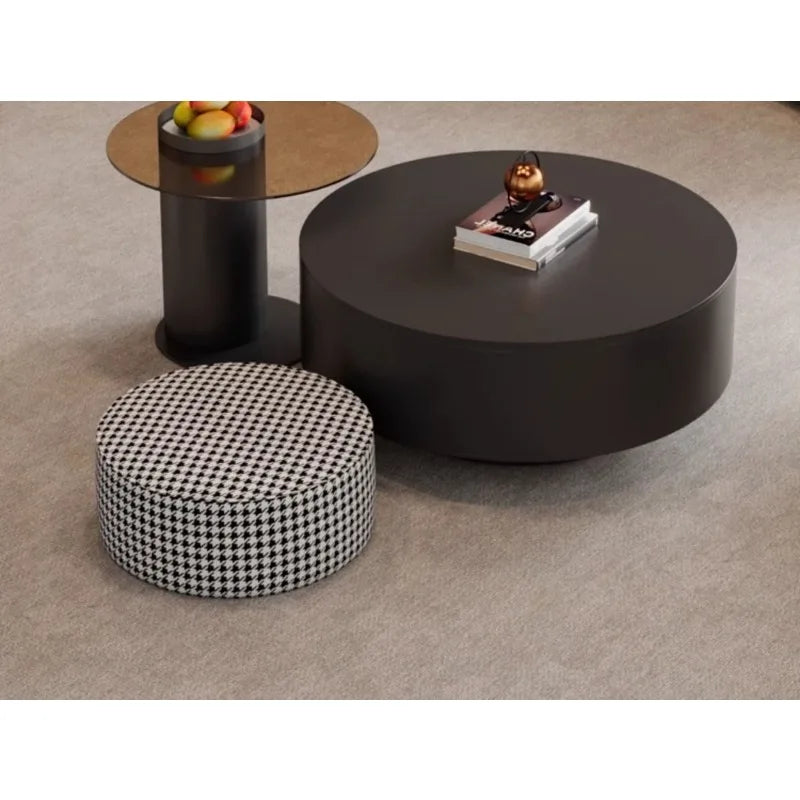 Beauty salon clubhouse lounge area curved sofa coffee table combination