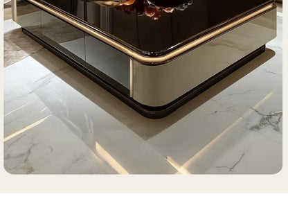 Light luxury large coffee table microcrystalline stone modern living room marble coffee table