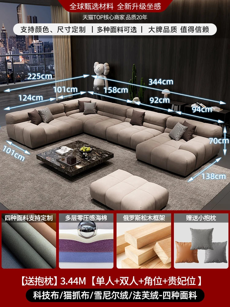 Curved Designer Living Room Sofas Mid Century Floor Recliner Corner Living Room Sofas Hallway Office Muebles Office Furniture