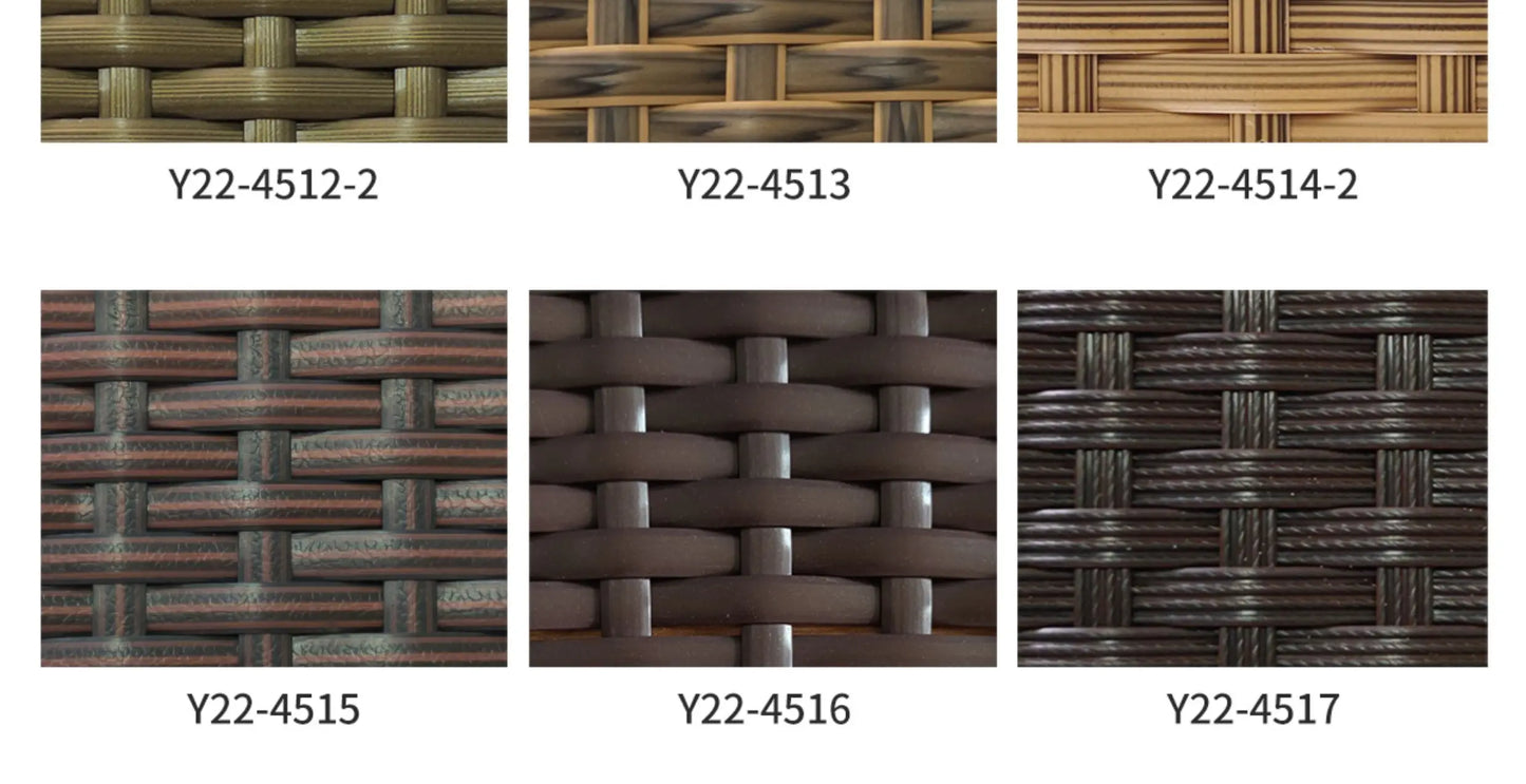 Outdoor sofa combination garden terrace leisure rattan circular courtyard outdoor open-air rattan chair sun room rattan sofa