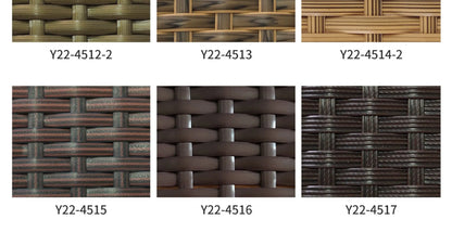 Outdoor sofa combination garden terrace leisure rattan circular courtyard outdoor open-air rattan chair sun room rattan sofa