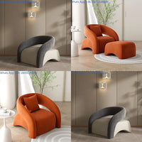 Lazy Single Chair Minimalist Lounge Sofa for Living Room Balcony Small Space