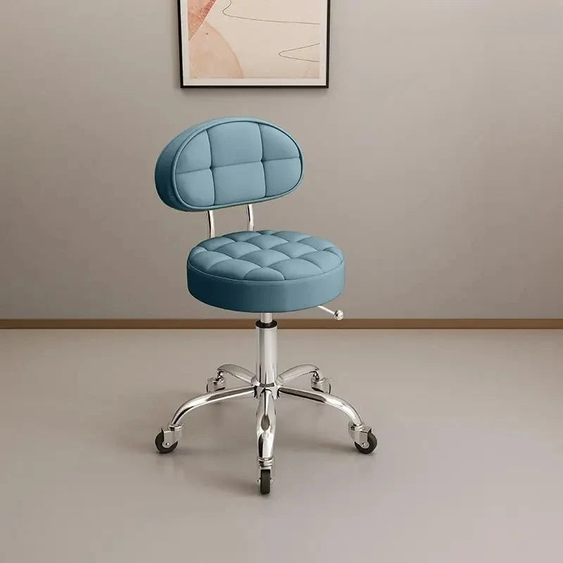 Adjustable Nail, Makeup, Hairdressing Shop, Student Stool, Beauty Salon Special Stool, Roller Bar Chair