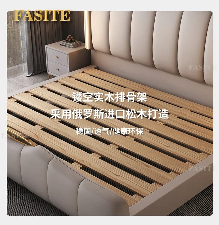 Luxury Frame Double Bed King Size Modern Living Room Frame Double Bed Queen Hotel Princess Cama De Casal Bedroom Furniture