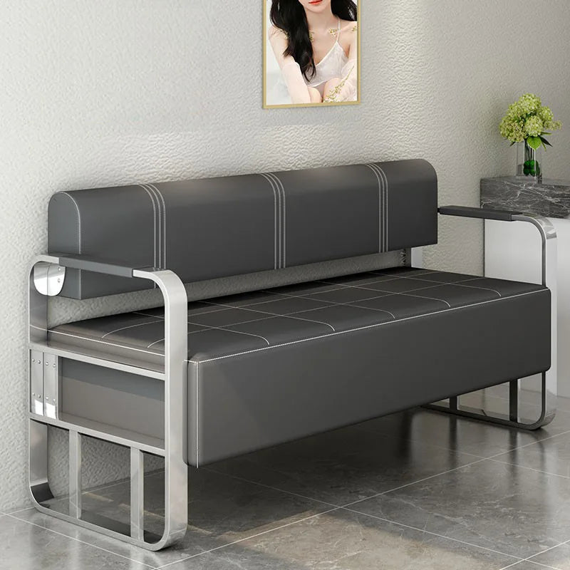 Steady Barber shop sofa chair reception room sitting area long sofa chair thickened equal sofa