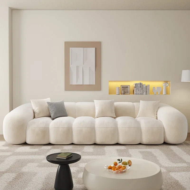 Designer Luxury Living Room Sofas House Nordic Family Elegant Relaxing Sofa Economic Apartment Minimalist Divano Hotel Furniture