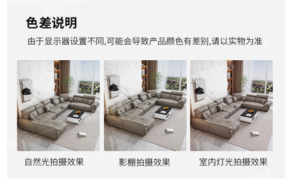 Modern Minimalist Sofa Leather Recliner Corner Living Room Sofa Relaxing Comfortable Muebles Para Habitacion Home Accessories