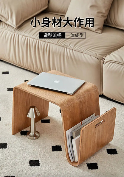 New N-Shaped Coffee Table: Nordic Creative Solid Wood Living Room Sofa Side Table, Bedroom Corner Table & Balcony Coffee Table