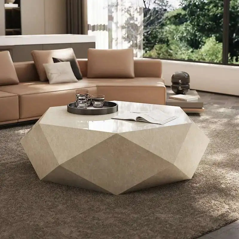 Coffee table small apartment rock slab designer atmospheric Italian living room high-end creative coffee table