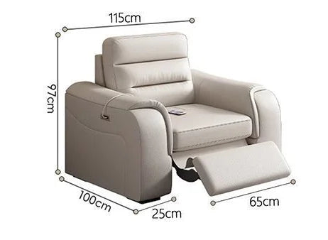 *-/2025  Italian Modern Luxury Leather Recliner Sofa Electric Reclining Sofa Living Room Furniture