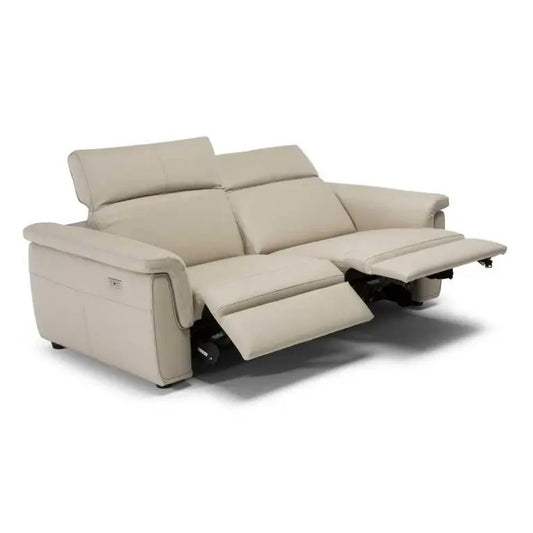 Good Quality 2 Seater Electric Recliner Leather Reclinable Modern l Shape Couch Sofa Set