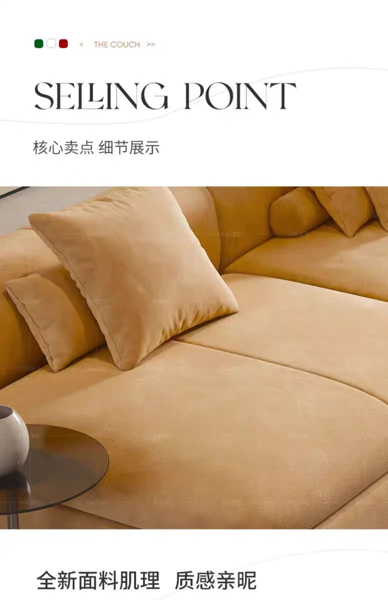 Nordic leather curved sofa designer minimalist special-shaped corner technology creative sofa02A
