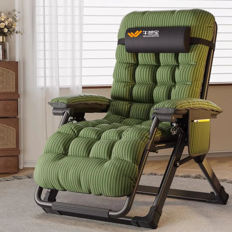 Recliner Chair Folding Lounge Nap Chair Reclining Armchair Adjustable Sofa Couch Rest Seat for Living Room Balcony Office Indoor