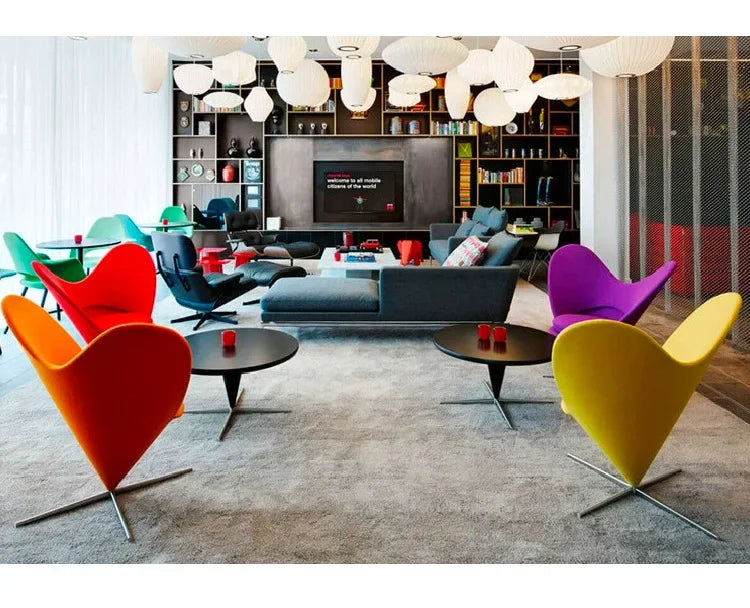 Guchi Designer Furniture Small Unit Office Cone Nordic Leisure Lounge Chair Minimalist Modern Sofa Chair