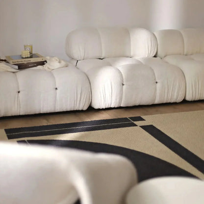 Sofa Combinations with Flexible Fabric Modules Furniture-Inspired Living Room Sofa Minimalist Style Comfortable
