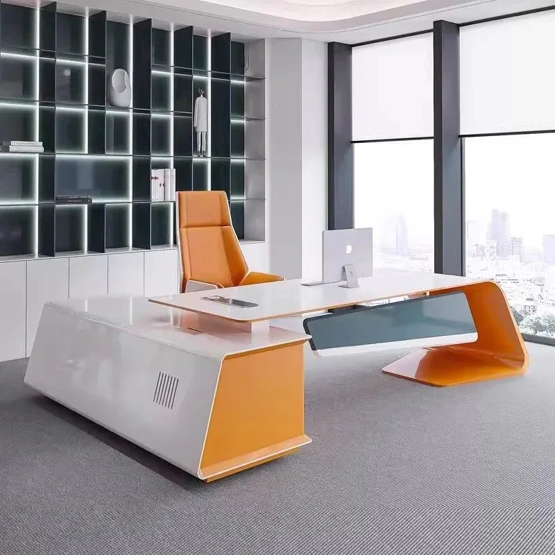 Modern luxury 200 240 280 cm paint boss desk Motion Computer desk office table computer desks Office Furniture gaming tables