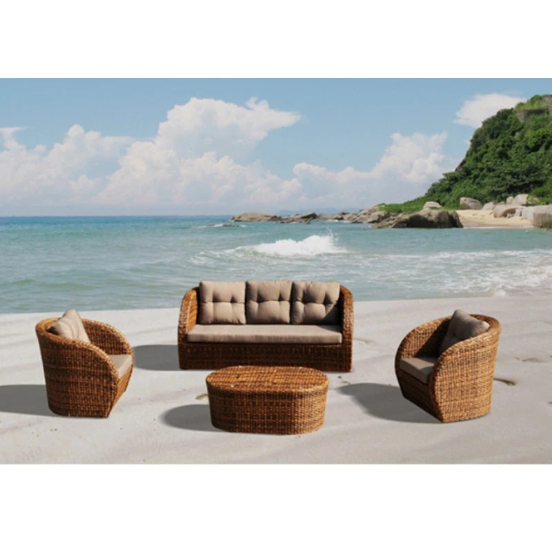 Aluminum Outdoor Garden Rattan Furniture Chair Sofa Set Rope Furniture Set Garden Sets