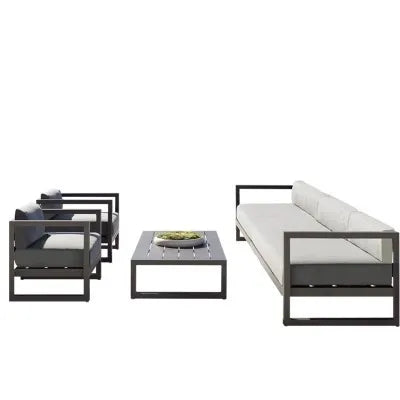 Outdoor Rattan Sofa Set Courtyard Garden Outdoor Leisure Rattan Chair Designer Model Home Outdoor Furniture
