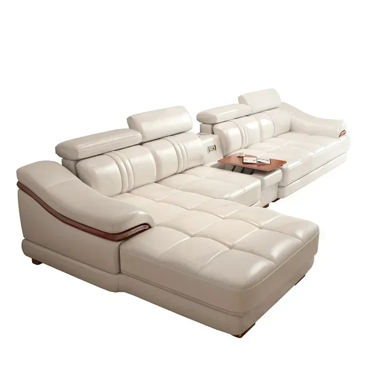 Premium Top Notch Long Lasting Genuine Leather Sofa Cowhide Top Layer, Large And Small Unit, Living