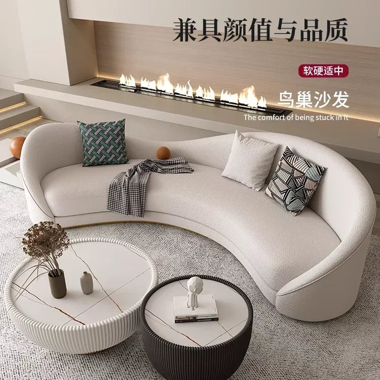 Funky Europe Living Room Sofas Service Minimalist Background Luxury Office Sofa Relaxing Elegant Modern Divano Salon Furniture