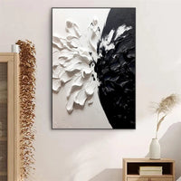 Large Black and White Abstract Poster Abstract Texture Prints Canvas Painting Modern Bedroom Canvas Painting Home Room Decor