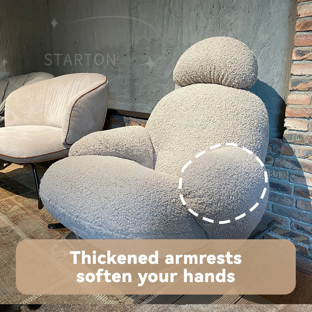 Luxury Modern Recliner Chair with Cushion Relaxing Rocking Furniture for Home Office & Hotel Leisure Living Room Sets