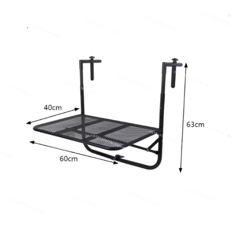 Balcony Railing Hanging Table Folding Lifting  Computer  Household Small Bar Desk Dining  Outdoor Guardrail