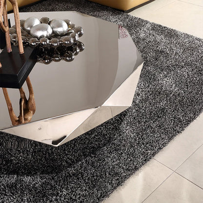 Diamond Shaped Coffee Table, Made of Stainless Steel Material, Suitable for Study Rooms, Bars, Hotels, Restaurants, and Offices