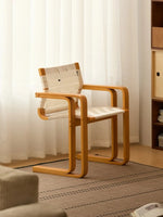 ZZ dining chair solid wood armrest home dining table retro back chair furniture home