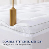 Mattress Topper for Back Pain, Extra Thick Mattress Cover Quilted Fitted Mattress Protector Plush Pillow Top Deep Elastic Pocket